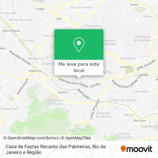 Casa de Festas Recanto das Palmeiras mapa