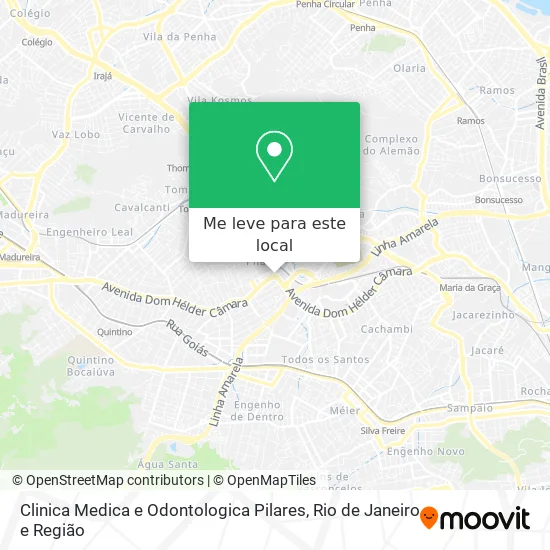 Clinica Medica e Odontologica Pilares mapa