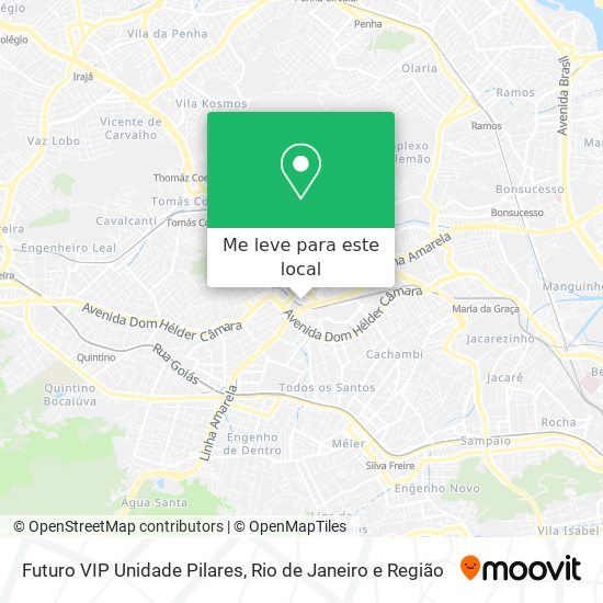 Futuro VIP Unidade Pilares mapa