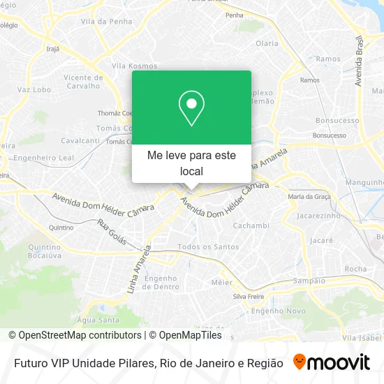Futuro VIP Unidade Pilares mapa