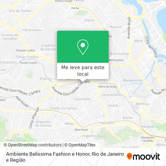 Ambiente Belissima Fashion e Honor mapa