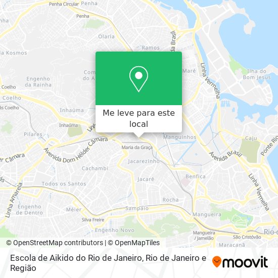 Escola de Aikido do Rio de Janeiro mapa