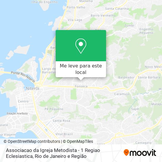 Associacao da Igreja Metodista - 1 Regiao Eclesiastica mapa