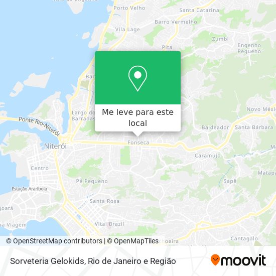 Sorveteria Gelokids mapa
