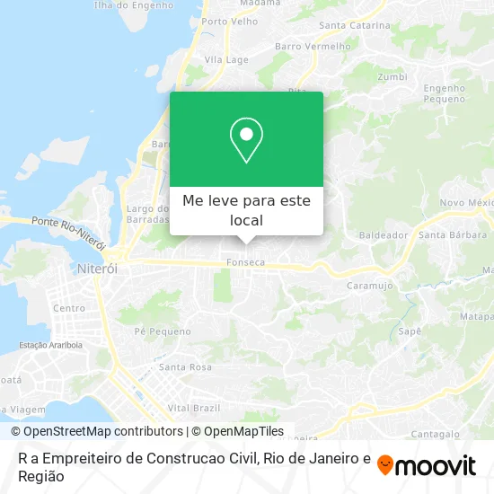 R a Empreiteiro de Construcao Civil mapa