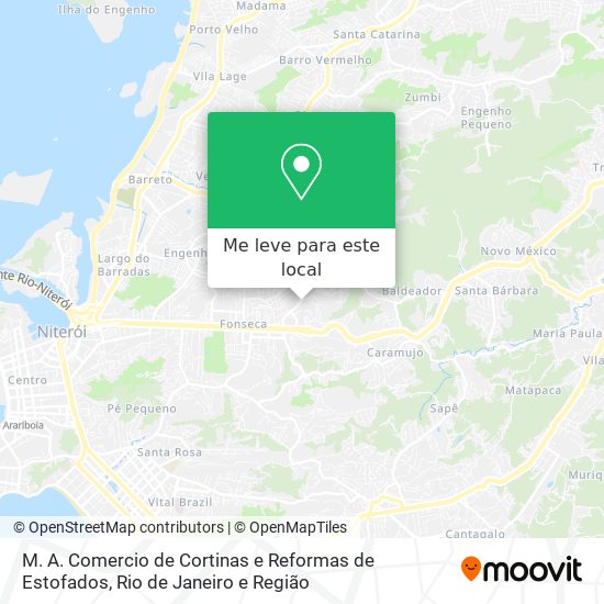 M. A. Comercio de Cortinas e Reformas de Estofados mapa