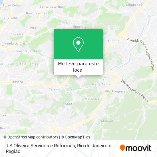 J S Oliveira Servicos e Reformas mapa