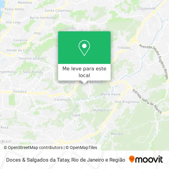 Doces & Salgados da Tatay mapa