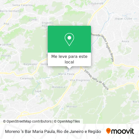 Moreno 's Bar Maria Paula mapa