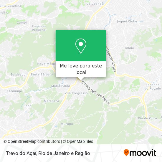 Trevo do Açaí mapa