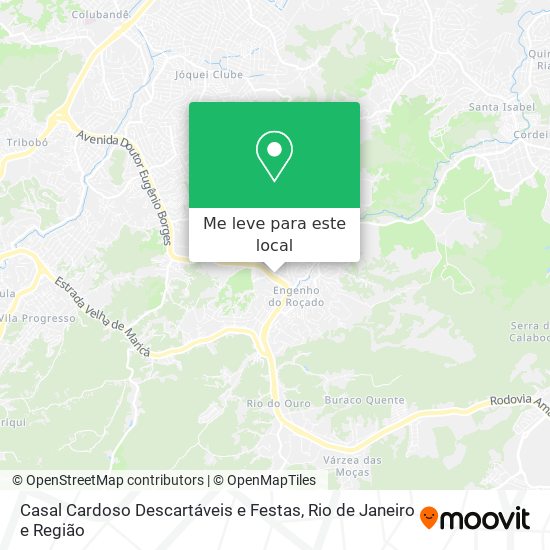 Casal Cardoso Descartáveis e Festas mapa