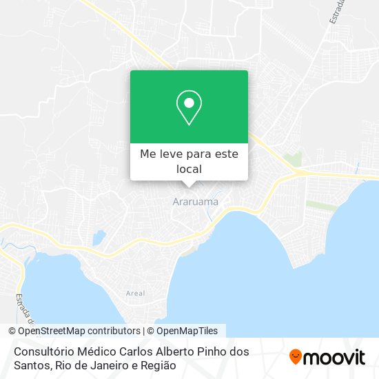 Consultório Médico Carlos Alberto Pinho dos Santos mapa