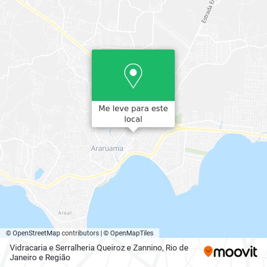 Vidracaria e Serralheria Queiroz e Zannino mapa