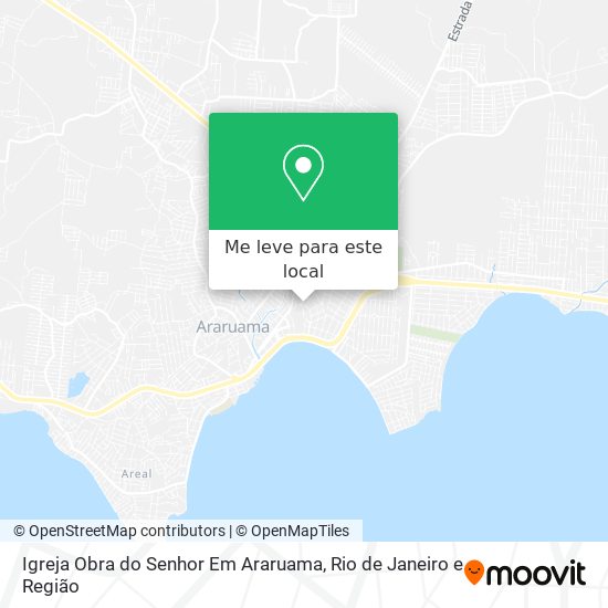 Igreja Obra do Senhor Em Araruama mapa