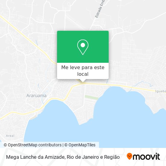 Mega Lanche da Amizade mapa