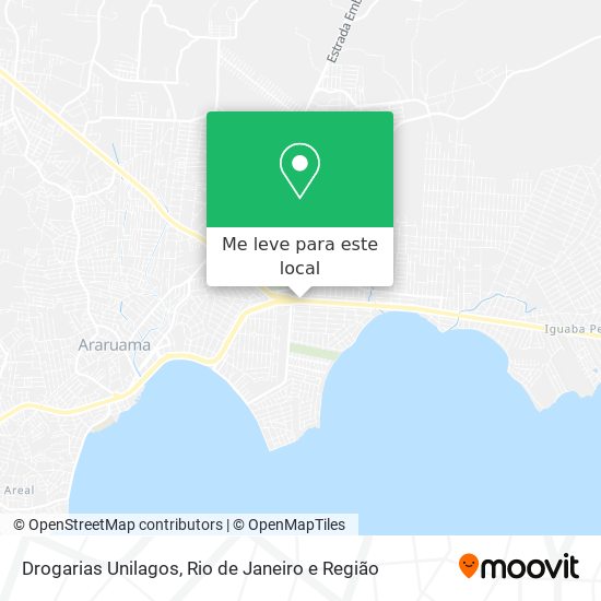 Drogarias Unilagos mapa