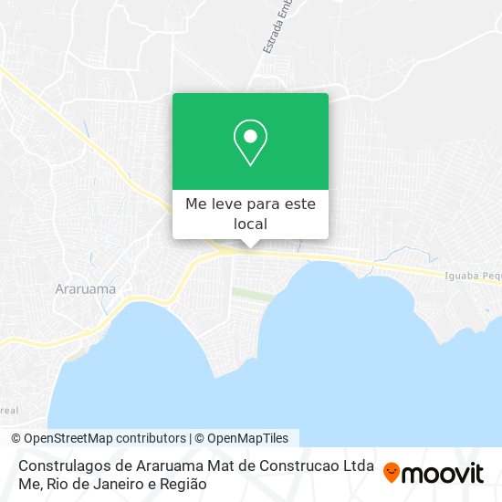 Construlagos de Araruama Mat de Construcao Ltda Me mapa