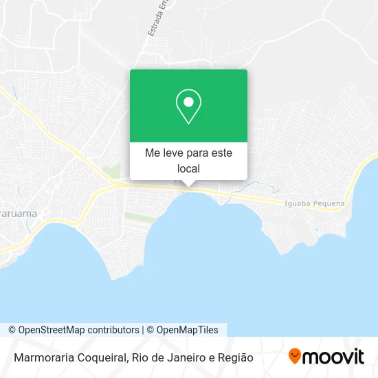 Marmoraria Coqueiral mapa