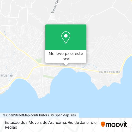 Estacao dos Moveis de Araruama mapa