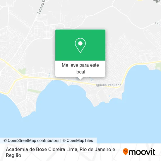 Academia de Boxe Cidreira Lima mapa