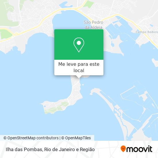 Ilha das Pombas mapa