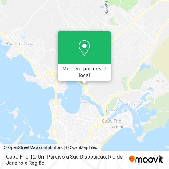 Cabo Frio, RJ Um Paraiso a Sua Disposição mapa