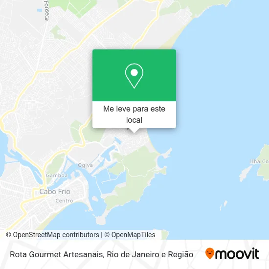 Rota Gourmet Artesanais mapa