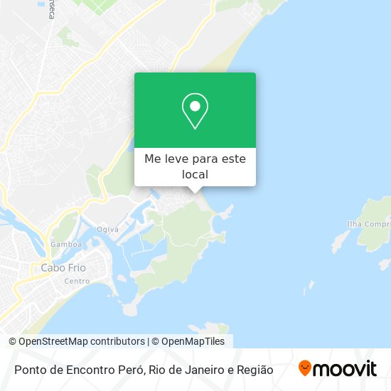Ponto de Encontro Peró mapa