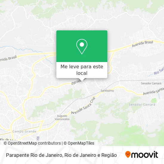 Parapente Rio de Janeiro mapa