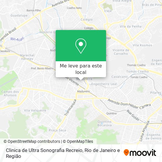Clinica de Ultra Sonografia Recreio mapa