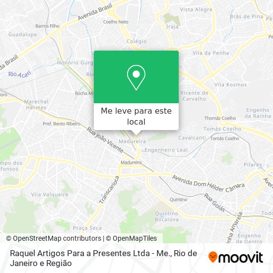 Raquel Artigos Para a Presentes Ltda - Me. mapa