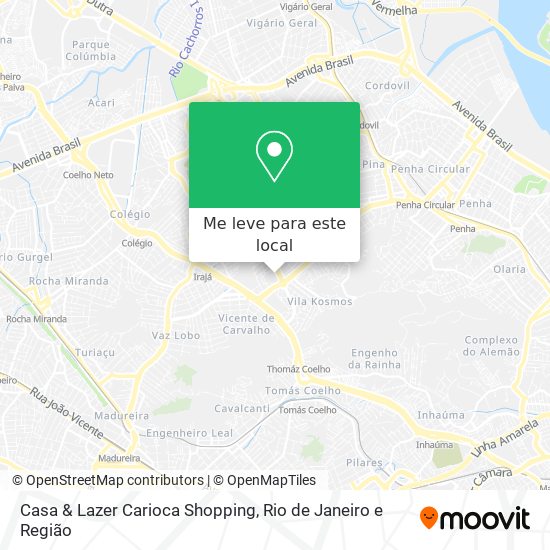 Casa & Lazer Carioca Shopping mapa