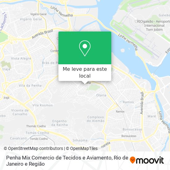 Penha Mix Comercio de Tecidos e Aviamento mapa