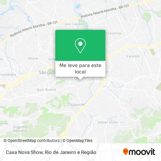 Casa Nova Show mapa