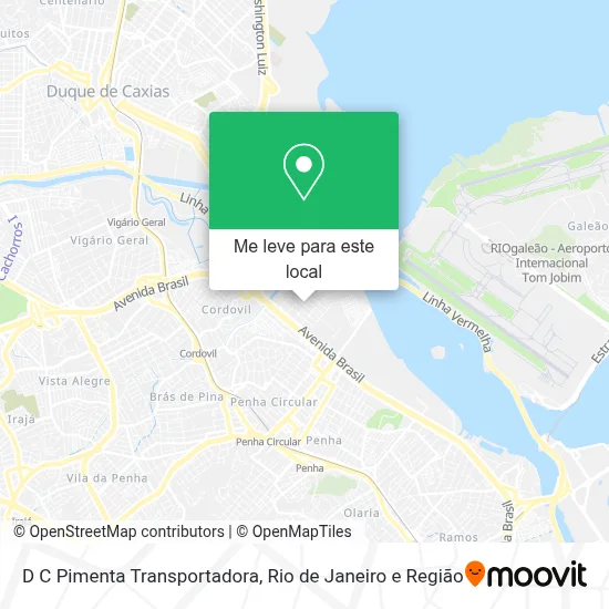 D C Pimenta Transportadora mapa