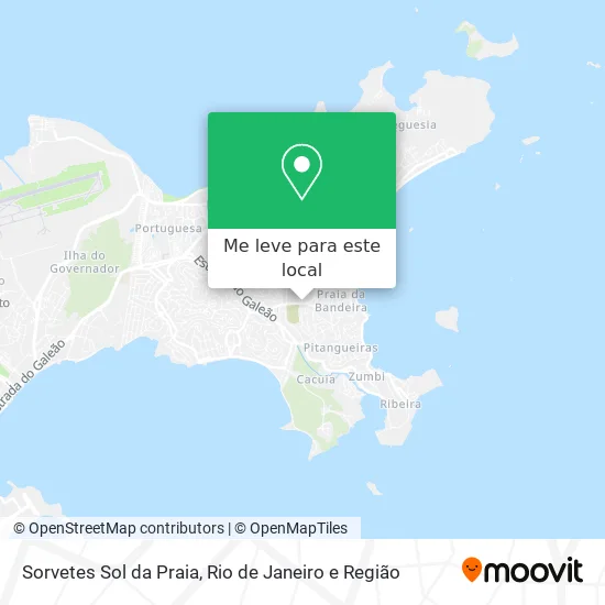 Sorvetes Sol da Praia mapa