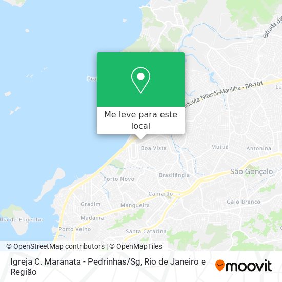 Igreja C. Maranata - Pedrinhas / Sg mapa