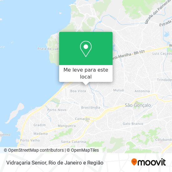 Vidraçaria Senior mapa