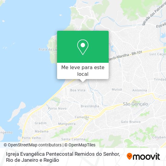 Igreja Evangélica Pentecostal Remidos do Senhor mapa