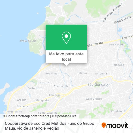 Cooperativa de Eco Cred Mut dos Func do Grupo Maua mapa