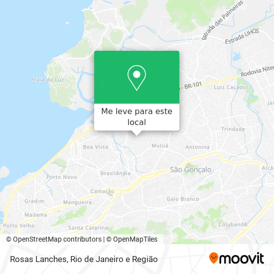Rosas Lanches mapa