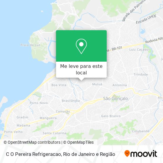 C O Pereira Refrigeracao mapa