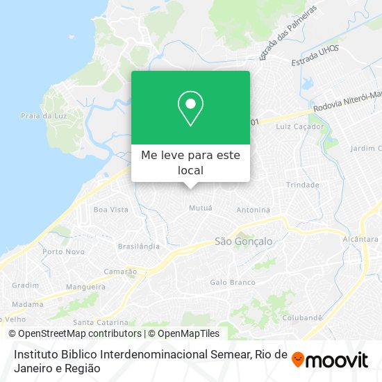 Instituto Biblico Interdenominacional Semear mapa