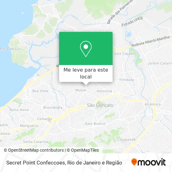 Secret Point Confeccoes mapa