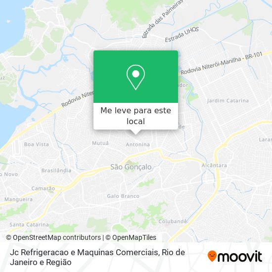 Jc Refrigeracao e Maquinas Comerciais mapa