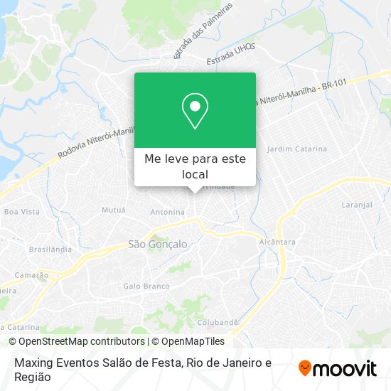 Maxing Eventos Salão de Festa mapa