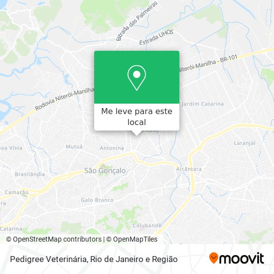 Pedigree Veterinária mapa