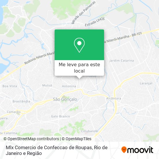 Mlx Comercio de Confeccao de Roupas mapa
