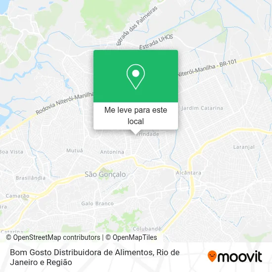 Bom Gosto Distribuidora de Alimentos mapa