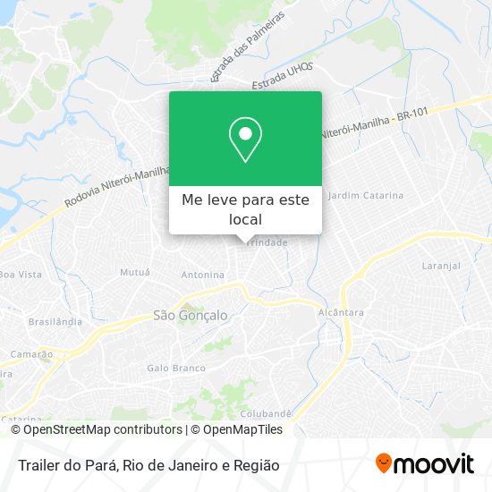 Trailer do Pará mapa